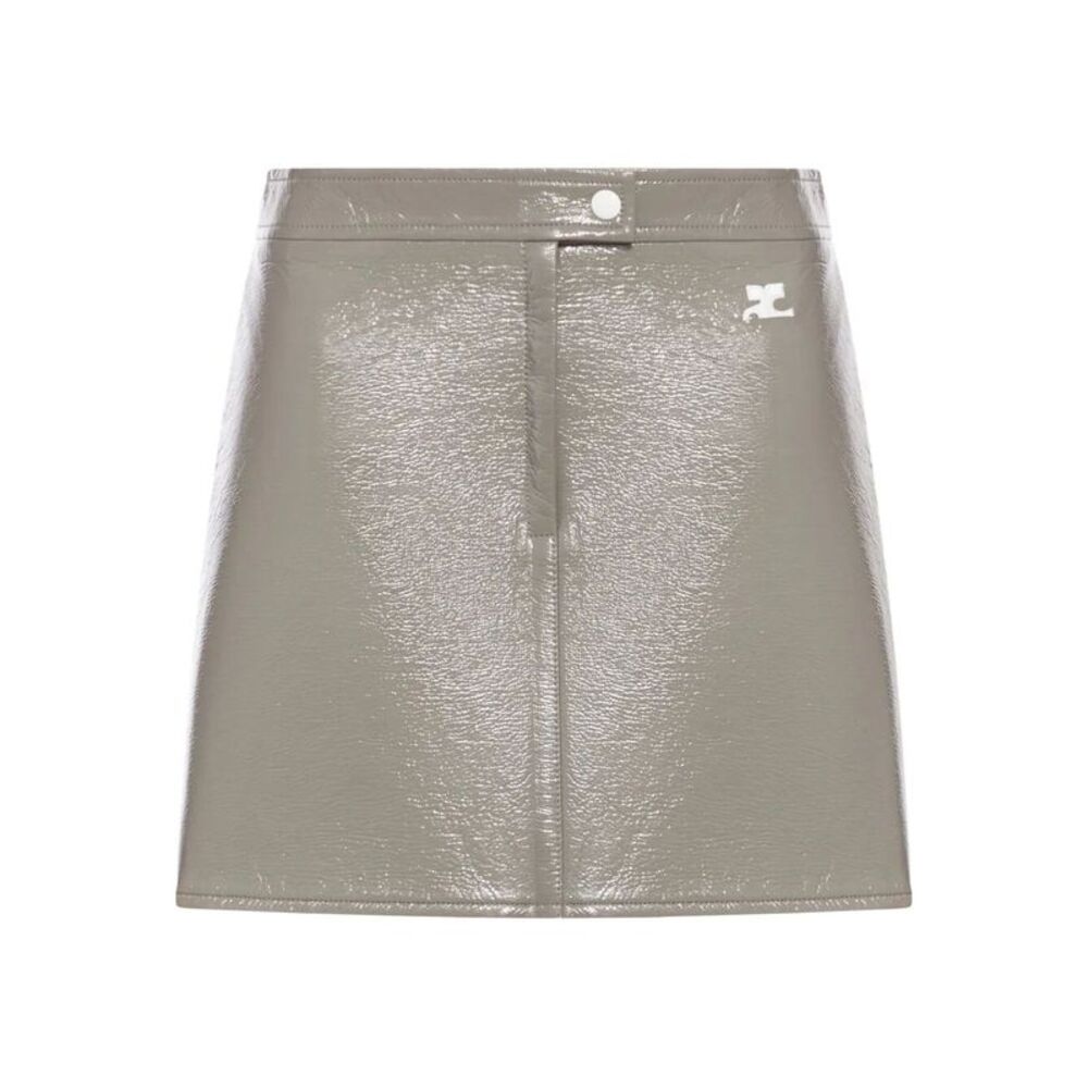 Courreges Women Reedition Vinyl Mini Skirt